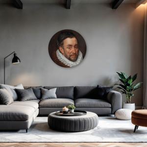 Muurcirkel Portret van Willem 1, van Oranje