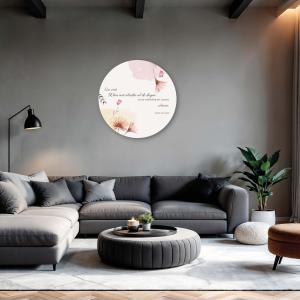 Muurcirkel met bijbeltekst - En ziet, Ik ben met ulieden al de dagen tot de voleinding der wereld - Matth. 28:20 (Statenvertaling - SV)