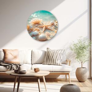 Muurcirkel Zeesterren en parels