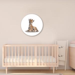Muurcirkel schattige Giraffe (liggend)