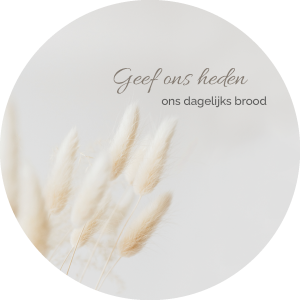 Muurcirkel met bijbeltekst - Geef ons heden ons dagelijks brood