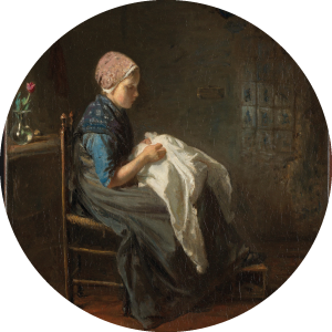 Muurcirkel Het naaistertje