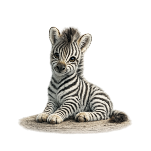 Muurcirkel schattige Zebra